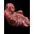 Painted terracotta Buddha figure. Cacciapuoti Manufacture. Milan.