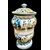 Small apothecary jar decorated with stylized vegetal motifs. Urbania manufacture