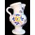 Maiolica jug in compendiario style, decorated with a bird and vegetal motifs. Urbania manufacture.
