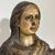 Antique polychrome wooden sculpture of the Virgin, 17th century. H 46 cm.