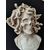 Bellissimo busto a tuttotondo in marmo di Carrara - Medusa con volto di Teschio - H 66 cm