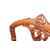 Set of 4 walnut wood chairs with carvings, 19th century, Victorian style