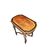 French Louis XVI style vanity in ebony and burr elm wood, richly inlaid