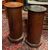 ARM251 - Pair of walnut cylinder bedside tables, 19th century, dimensions diameter cm 40 x H 90