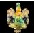 Majolica centerpiece decorated with grotesques, Molaroni Pesaro Manufacture.