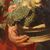 17th century antique Flemish painting, Faun with fruit basket and Bacchante