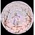 Majolica cup-basin decorated with a female figure and vegetal motifs. Levantino manufacture. Albisola.