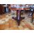 ROUND TABLE WITH EMPIRE STYLE MARBLE, 19TH CENTURY, RESTORED