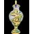 Large vase with mask handles and historiated decoration. S.A.C.A. Sesto Fiorentino manufacture.
