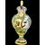 Large vase with mask handles and historiated decoration. S.A.C.A. Sesto Fiorentino manufacture.