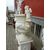 Pair of cast iron vases with Art Nouveau pedestal