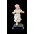 Polychrome wooden sculpture depicting the baby Jesus.