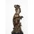 Scultura antica in bronzo patinato firmata "Math Moreau" poggiante su base girevole.Francia XIX secolo.