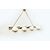 Vintage brass and glass pendant lamp