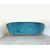 Curved velvet sofa - 1950
