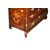 Dutch flap desk from the 1700s, Regency style, in richly inlaid mahogany with floral and bird decorations