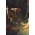 Antique oil painting on canvas with contemporary gilded and carved wooden frame depicting "The Rest of Diana". France 19th century.