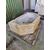 Elegante lavandino sfaccettato in marmo nembro - 65 x 39 cm