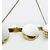 Vintage brass and glass pendant lamp