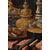 Antonio Tibaldi (Rome, c. 1633 - 1684), Still life with precious objects, brocade fabrics, and plate with sweets