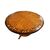 Early 1800s English fixed circular table in birch and rosewood with beautiful inlays