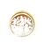 Pendente in oro con cameo tondo, spilla