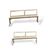 Pair of wooden benches