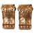 Pair of golden shelf brackets - O/6183 -