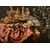 Antonio Tibaldi (Rome, c. 1633 - 1684), Still life with precious objects, brocade fabrics, and plate with sweets