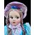 Cloth doll 'Lenci fabric'. Lenci manufacture, Turin.