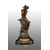 Scultura antica in bronzo patinato firmata "Math Moreau" poggiante su base girevole.Francia XIX secolo.