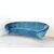 Curved velvet sofa - 1950