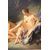 Antique oil painting on canvas with contemporary gilded and carved wooden frame depicting "The Rest of Diana". France 19th century.