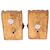 Pair of golden shelf brackets - O/6183 -