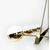 Vintage brass and glass pendant lamp