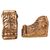 Pair of golden shelf brackets - O/6183 -