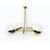 Vintage brass and glass pendant lamp