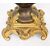 Scultura antica in bronzo patinato e bronzo dorato firmata"Houdon".Francia XIX secolo.