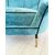 Curved velvet sofa - 1950