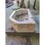 Elegante lavandino sfaccettato in marmo nembro - 65 x 39 cm