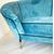 Curved velvet sofa - 1950