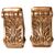 Pair of golden shelf brackets - O/6183 -