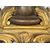 Scultura antica in bronzo patinato e bronzo dorato firmata"Houdon".Francia XIX secolo.