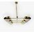 Vintage brass and glass pendant lamp