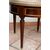 Antique low coffee table, Napoleon III style, in mahogany with inlays of gilded bronze elements. France, 20th century.