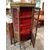 French Transition style display cabinet with 1800s Vernis-Martin paintings