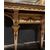 SPECC569 - Consolle con specchiera laccata e dorata, epoca '700, misure cm L 126 x H 276 x P 63