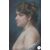 Mid-1800s French pastel depicting a female nude by Theodore Ange Coquelin, 19th century
