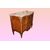 French Transition style chest of drawers from the 1800s with marble and rich inlays