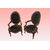 Pair of mid-1800s French Louis Philippe armchairs in rosewood